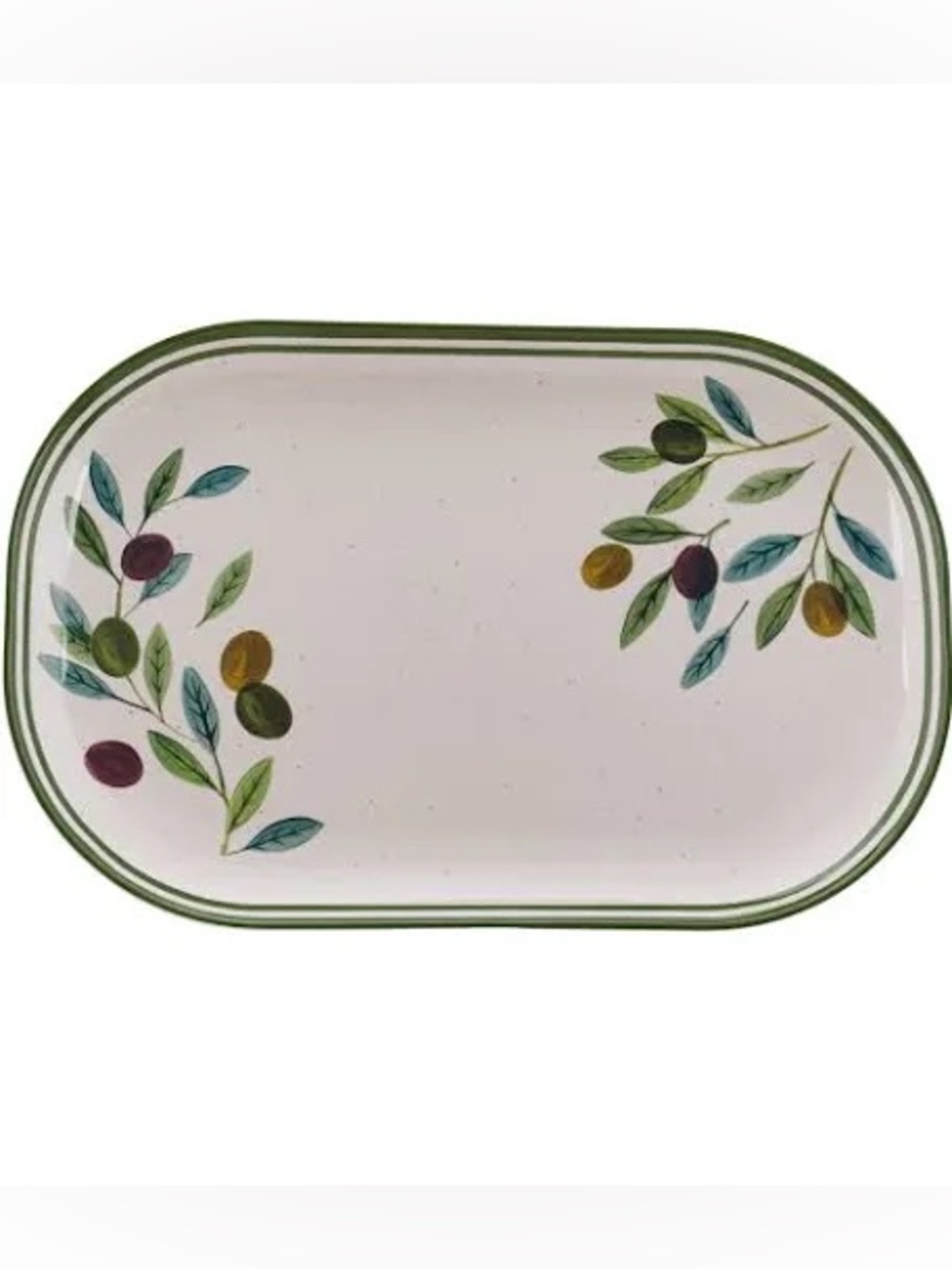 Versatility 
NWT B H G Bamboo Melamine Olive Serving Tray 15.6x 10.1X1.1